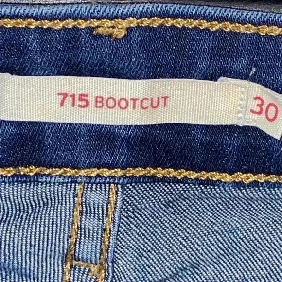 Women’s Dark Wash Levi’s Jeans Style 715 Size 30W 30L - Picture 6 of 8